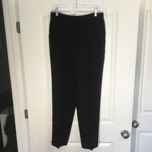 Collectibles Casual Corner Ladies Lined Pin Stripe Dress Pants Black Size 12